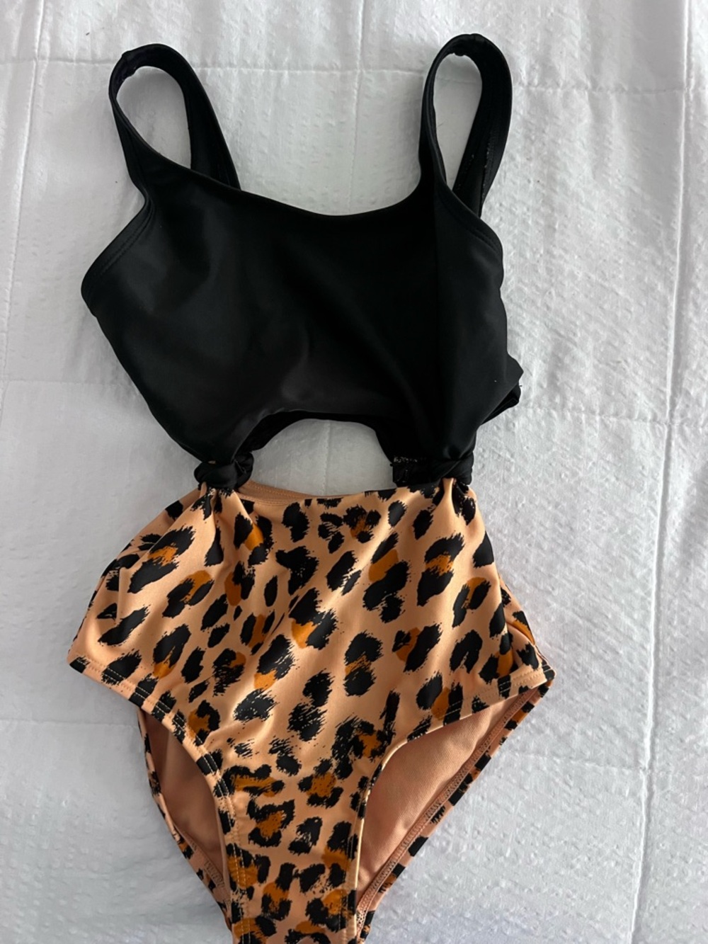 art class Black Swimwear Top with Logo Tag